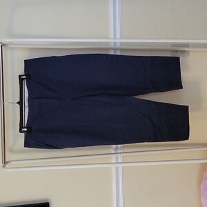 Talbots Slim Crop Navy Slacks